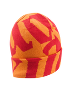 Bonnet à motif Jägermeister rouge et orange