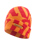 Bonnet à motif rouge et orange avec logo Jägermeister