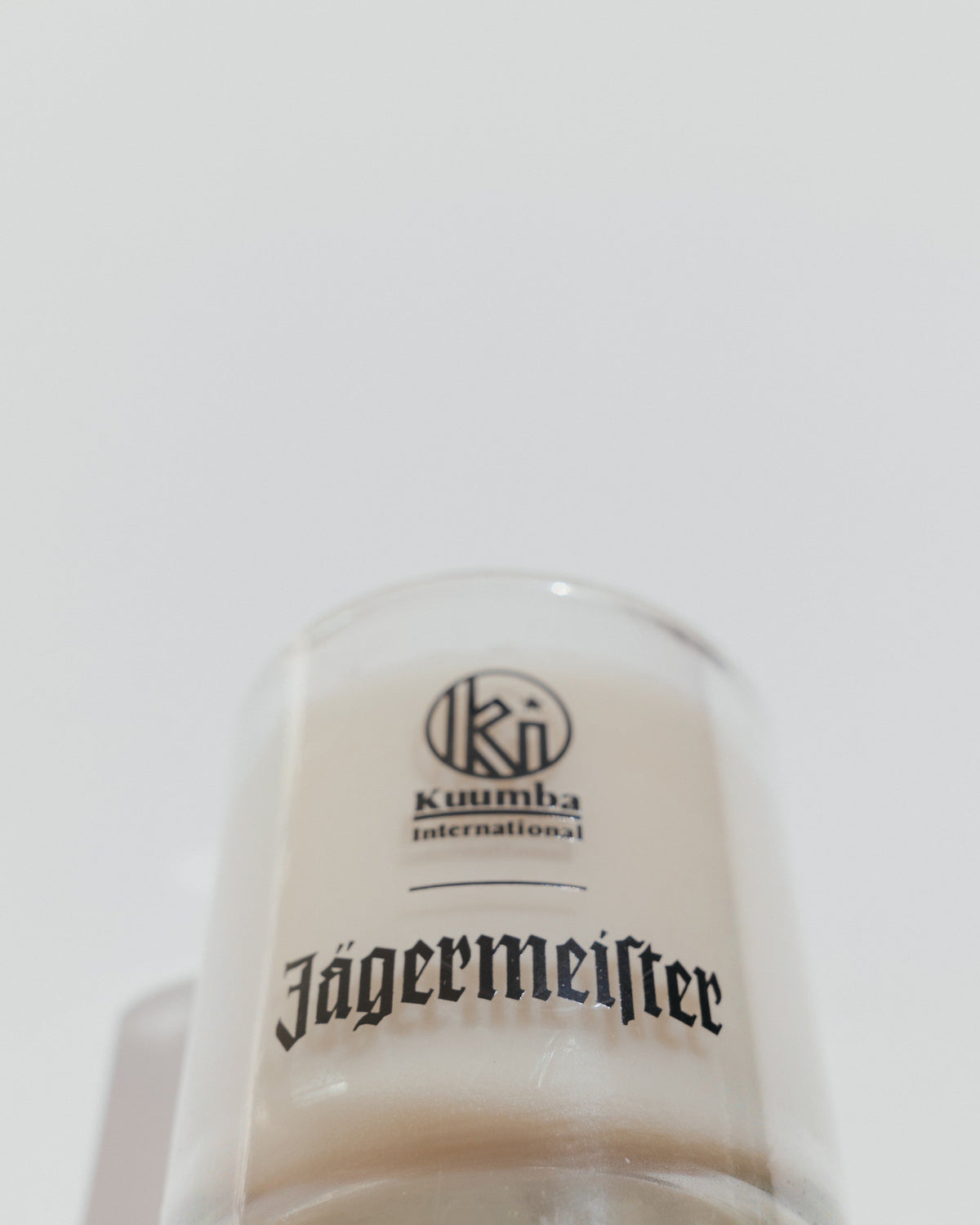 Bougie Jägermeister vue de dessus