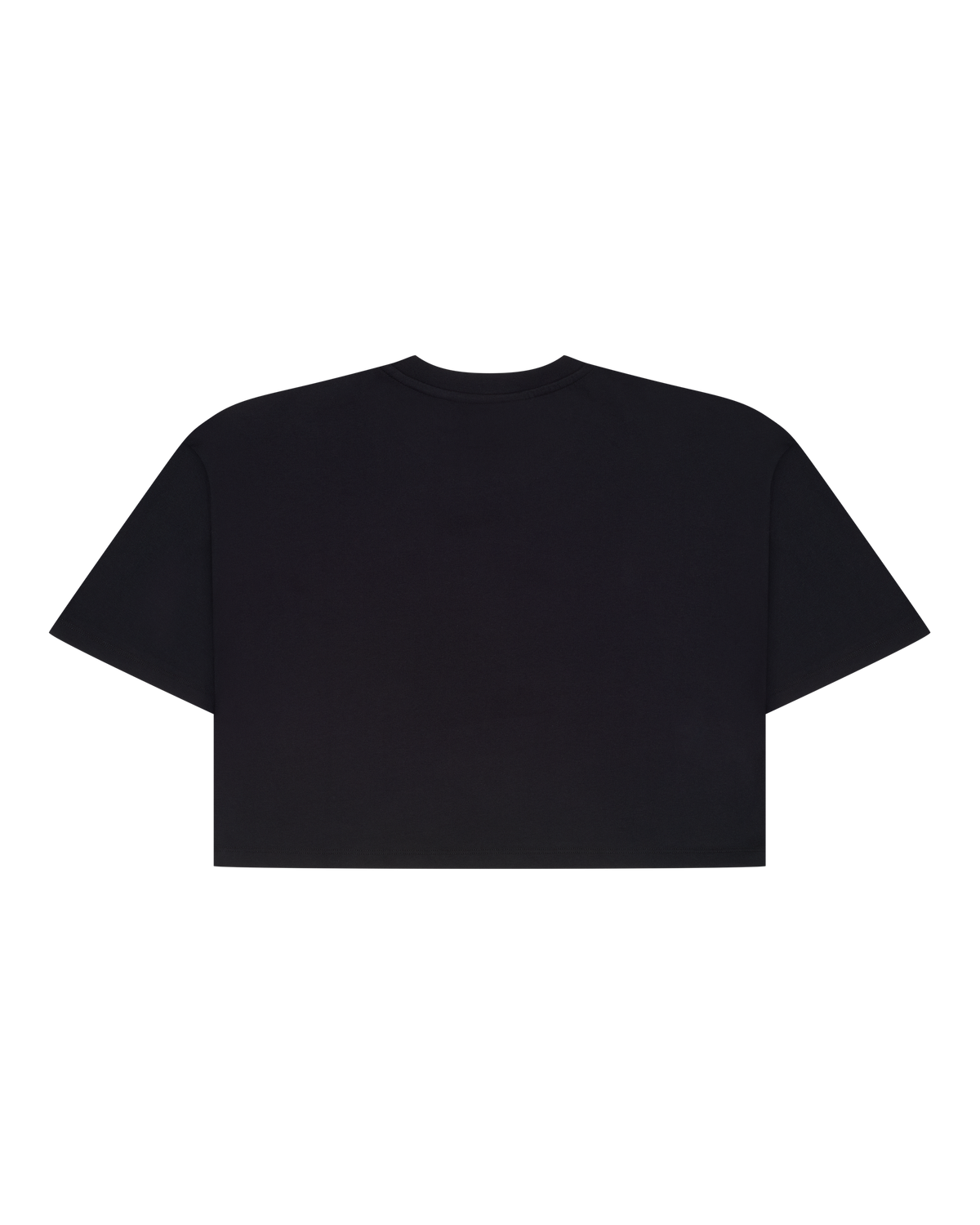 Black Jägermeister cropped tee from the back.