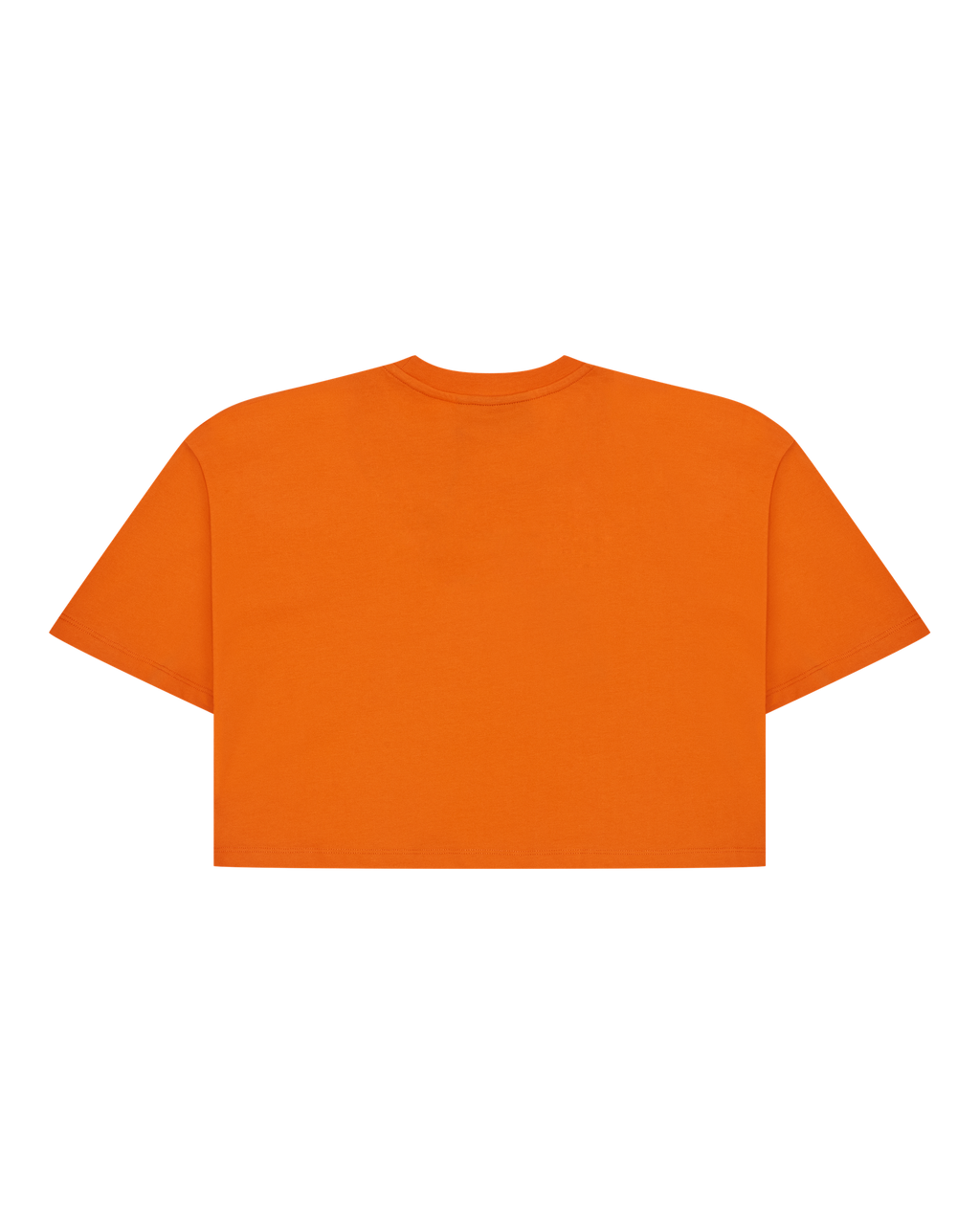 T-shirt court orange Jägermeister vu de dos.