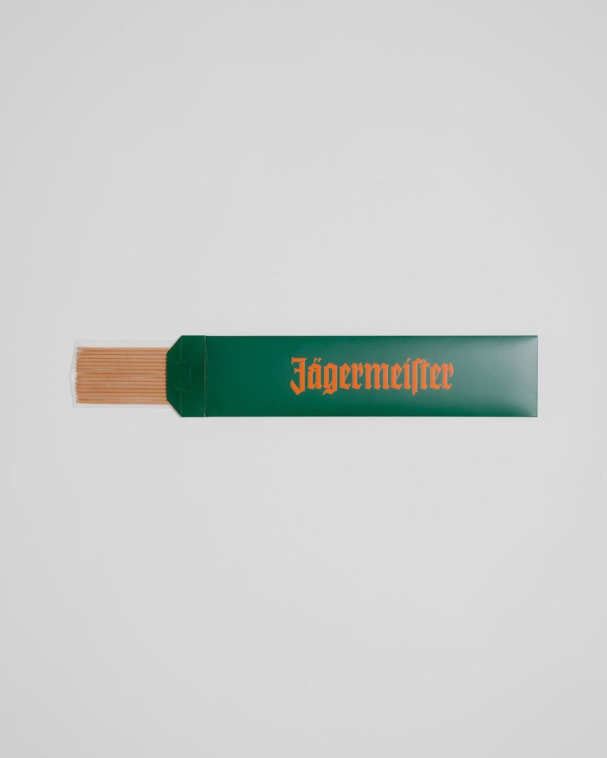 Jägermeister box with wooden incense sticks