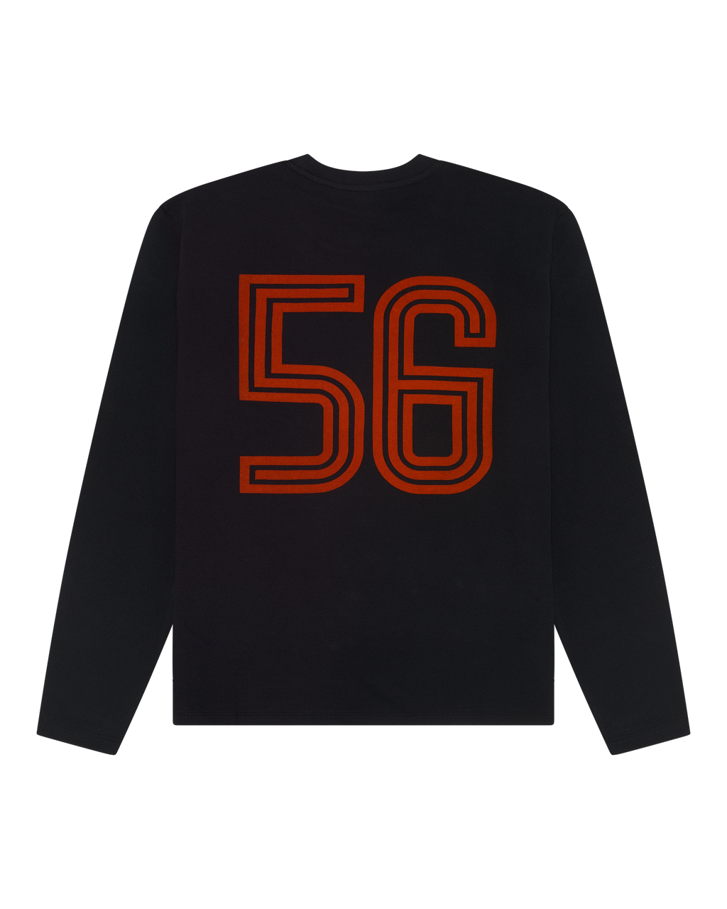 Black Jägermeister longsleeve with orange number 56.