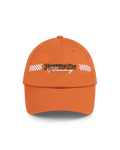 Casquette orange avec logo Jägermeister Racing.