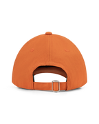 Casquette orange Jägermeister Racing vue de dos.