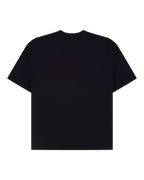 Black plain Jägermeister racing t-shirt from the back.