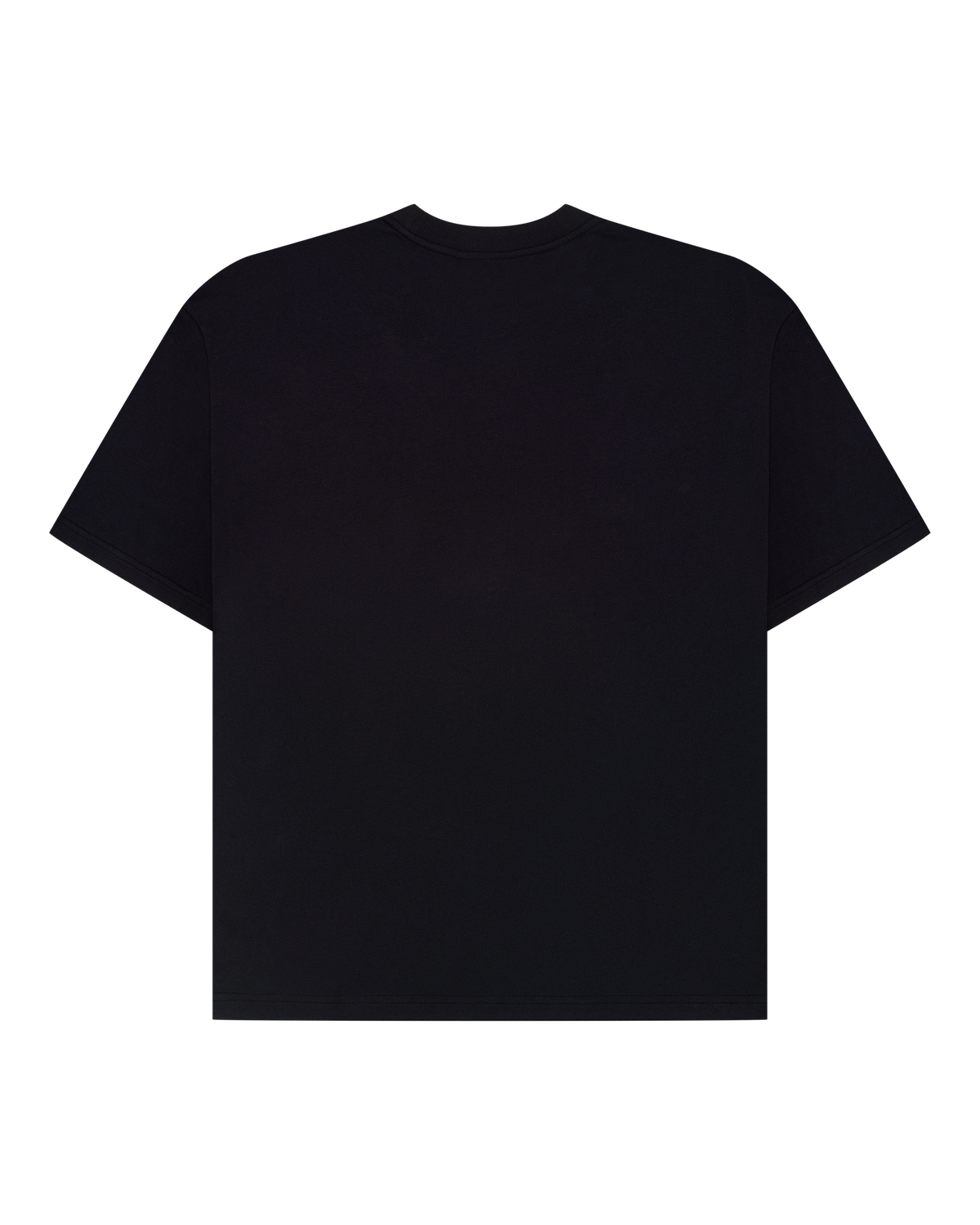Black plain Jägermeister racing t-shirt from the back.