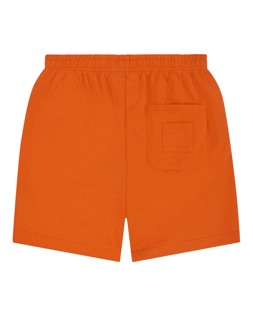 Jägermeister orange shorts with a pocket. No branding visible.