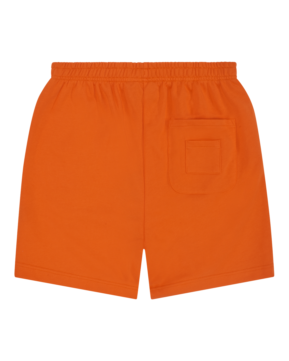 Jägermeister orange shorts with a pocket. No branding visible.
