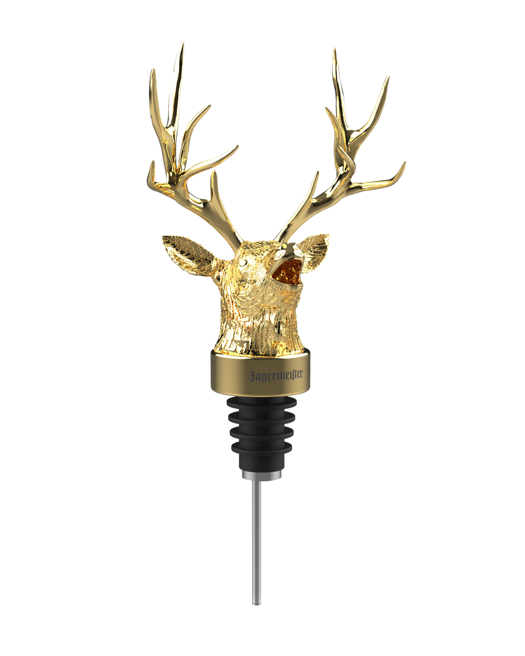 Verseur tête de cerf dorée